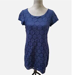 Xhilaration Navy Blue Women's Woven Shift Dress Size Medium